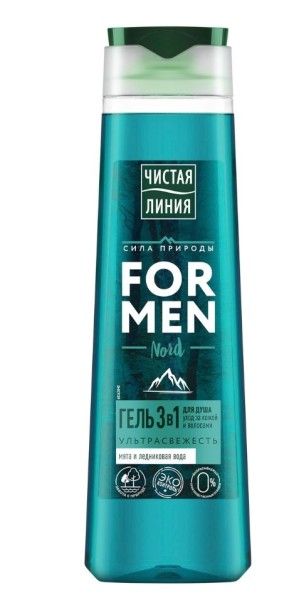 Изображение товара Гель для душа 3в1 For Men Энергия и чистота Чистая линия 400мл Гель для душа 3в1 For Men Энергия и чистота Чистая линия 400мл фотография