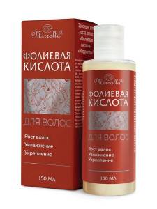 Эссенция для роста волос Фолиевая кислота Мирролла 150мл