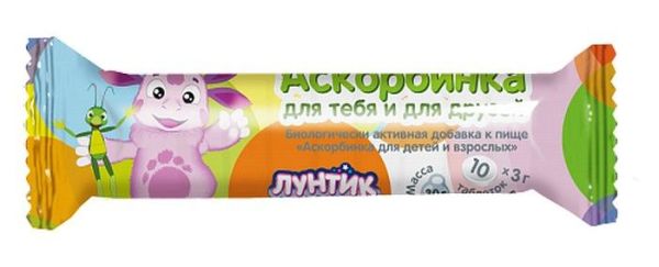 Изображение товара Аскорбинка лунтик 30г Аскорбинка лунтик 30г фотография
