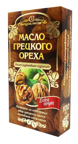 Изображение товара Масло Грецкого ореха Специалист 100мл Масло Грецкого ореха Специалист 100мл фотография